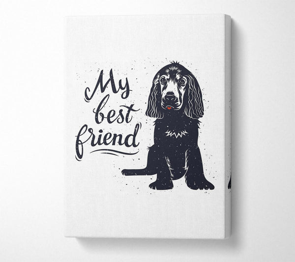  A Canvas Print of My Best Friend Dog Canvas Wall Art