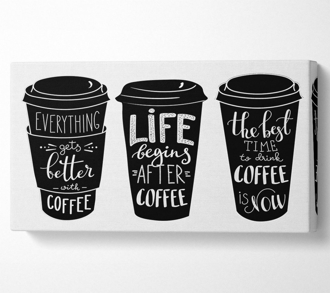  A Canvas Print of Coffee Love 1 Canvas Art