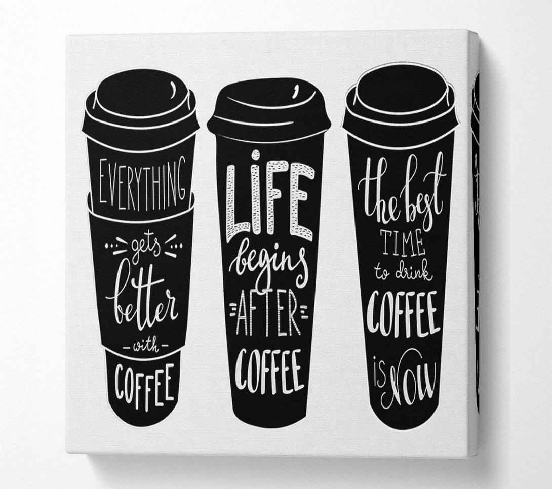  A Canvas Print of Coffee Love 1 Canvas Art