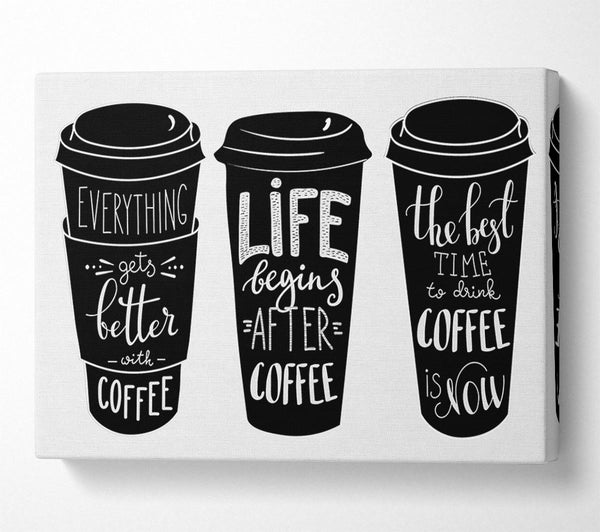  A Canvas Print of Coffee Love 1 Canvas Art