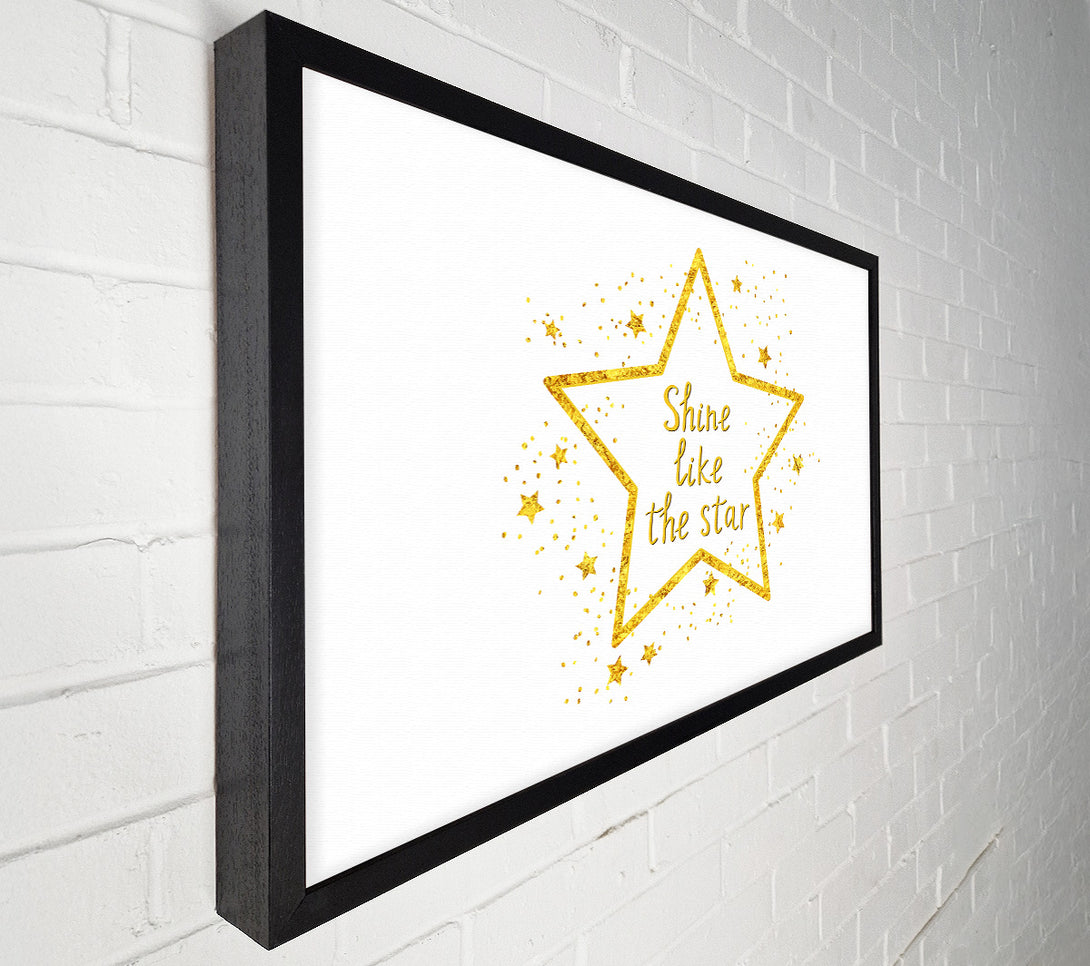  A Canvas Print of Shine Like A Star Canvas Print