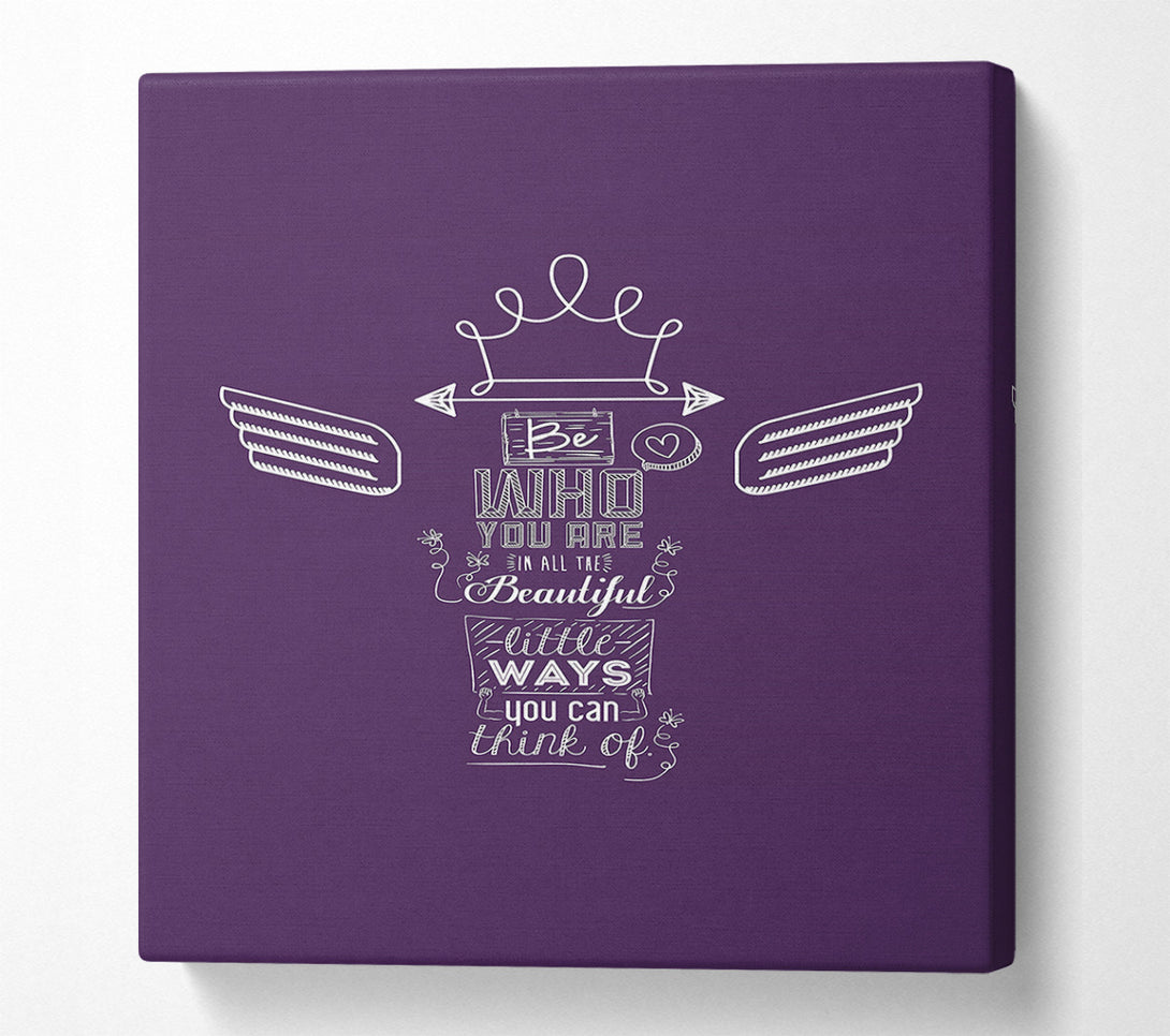  A Canvas Print of All The Beautiful Little Ways Canvas Print