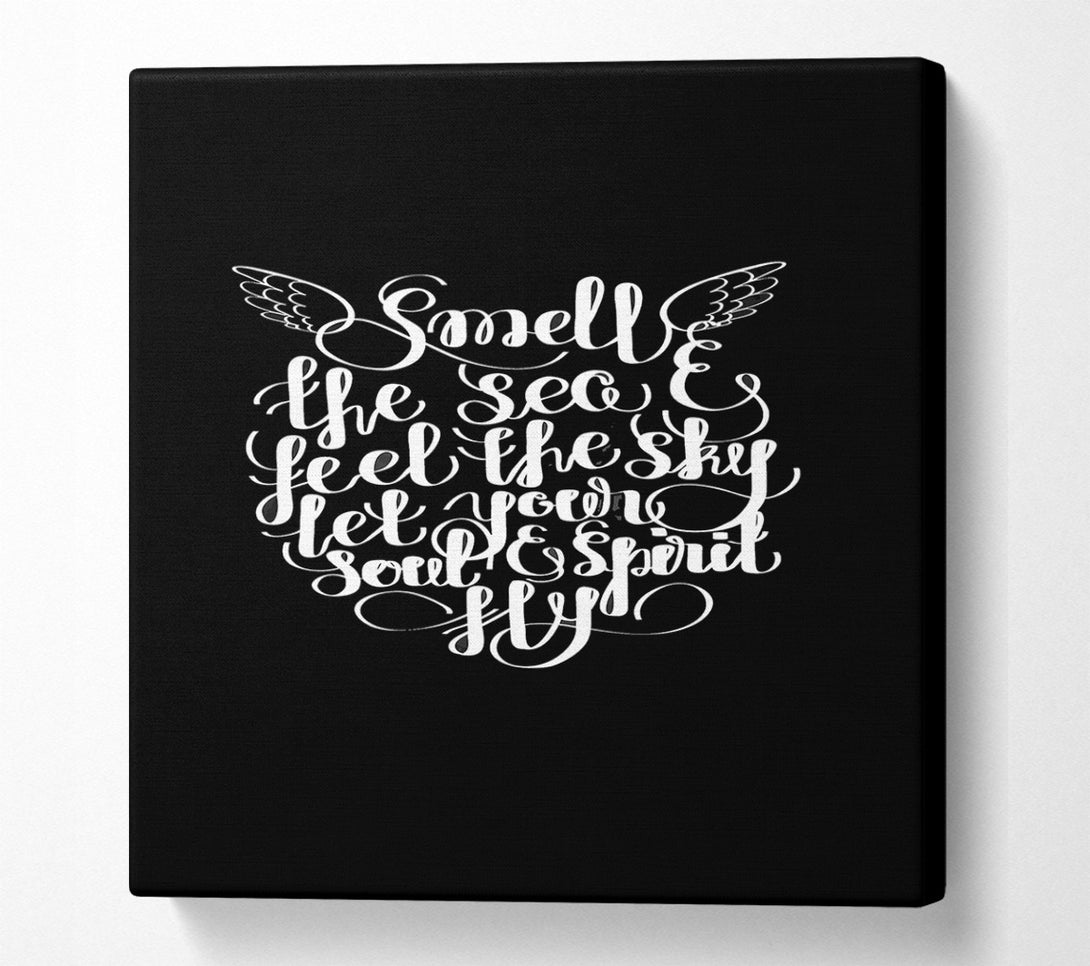  A Canvas Print of Smell The Sea And Smell The Sky Canvas Wall Art