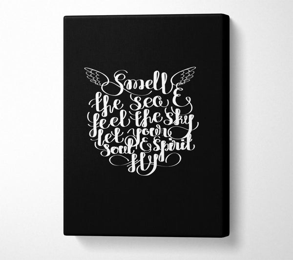  A Canvas Print of Smell The Sea And Smell The Sky Canvas Wall Art