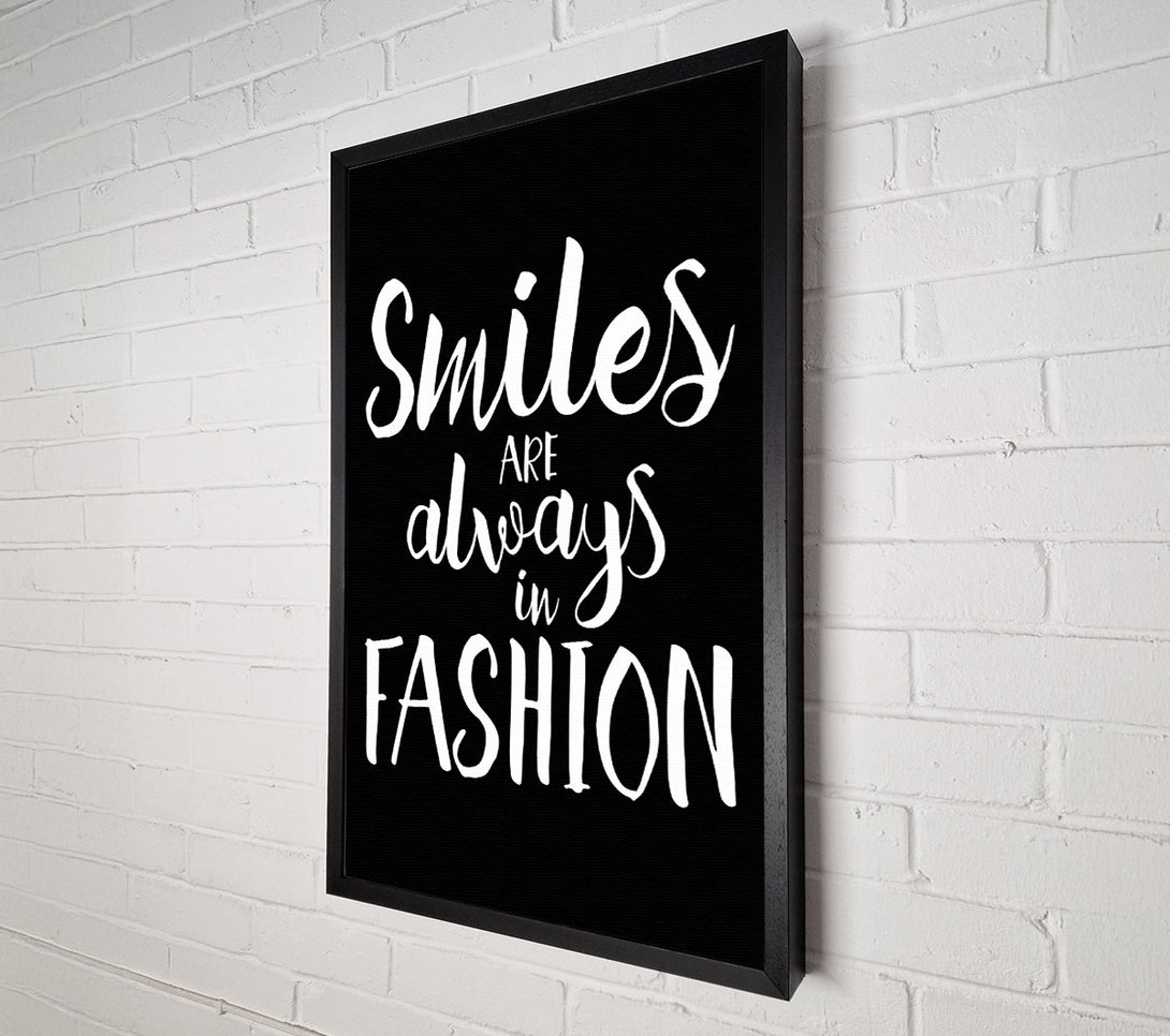  A Canvas Print of Smiles Are Always In Fashion 3 Canvas Art