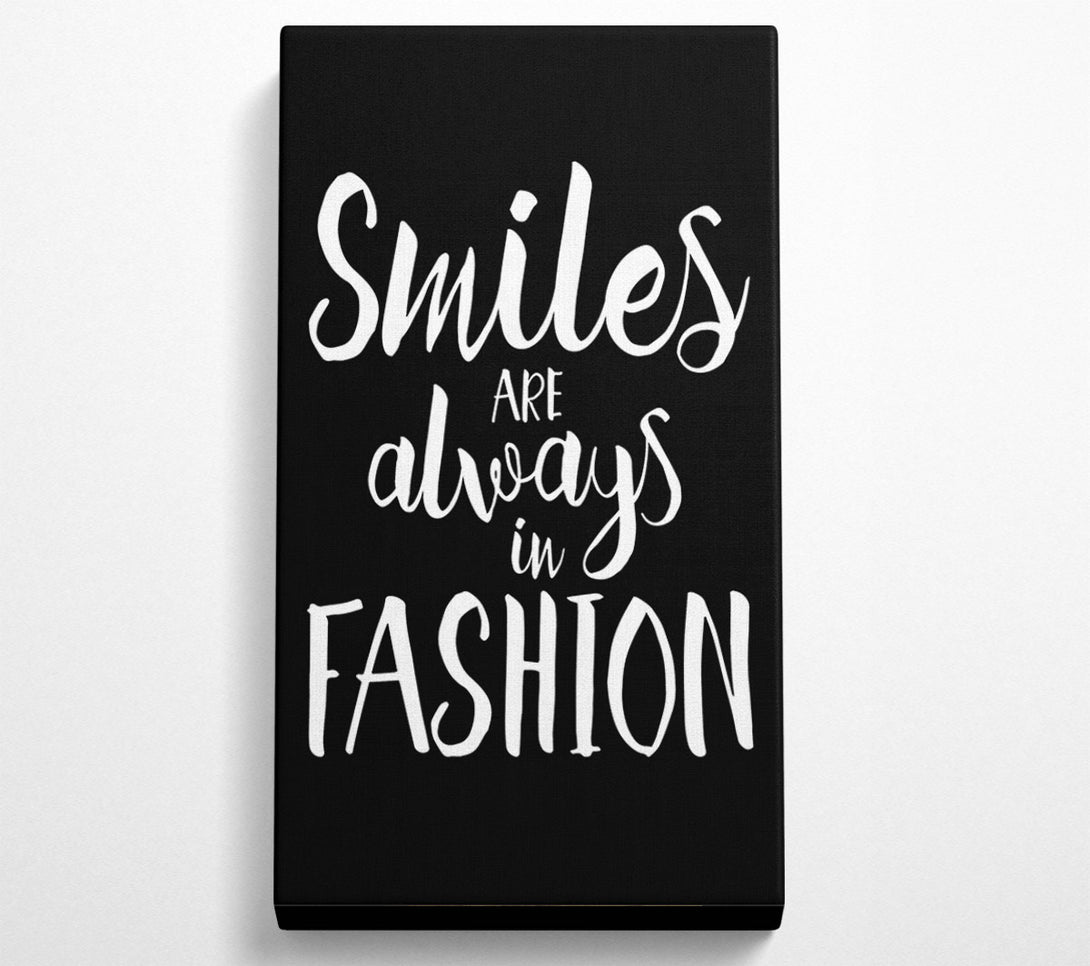  A Canvas Print of Smiles Are Always In Fashion 3 Canvas Art