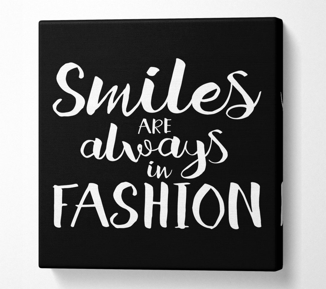  A Canvas Print of Smiles Are Always In Fashion 3 Canvas Art