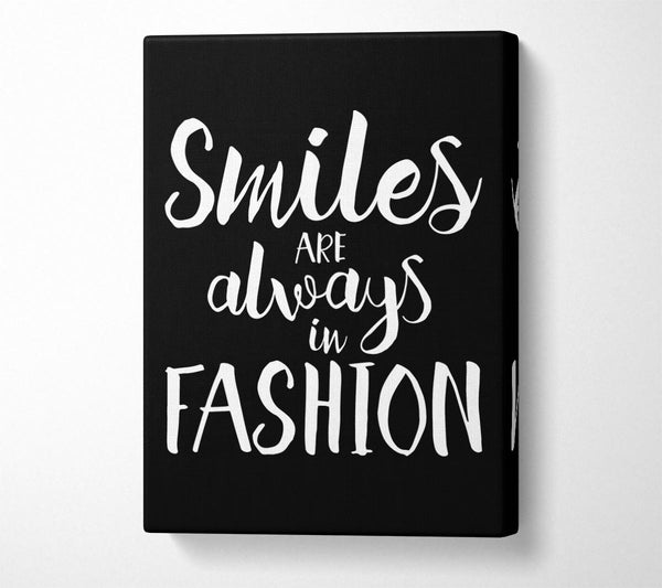  A Canvas Print of Smiles Are Always In Fashion 3 Canvas Art