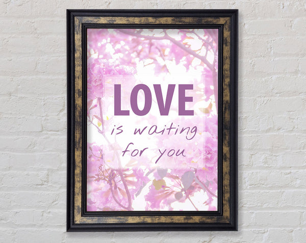 Love Is Waiting For You Framed Print