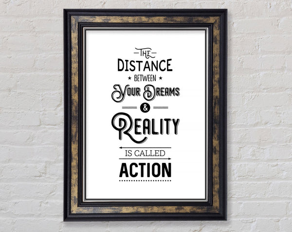 The Distance Between Your Dreams Framed Print