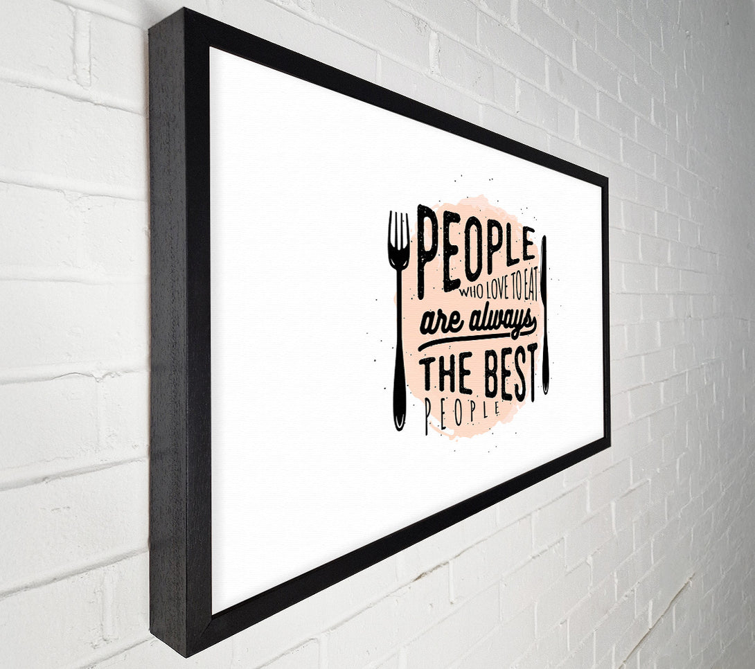  A Canvas Print of People Who Love To Eat 2 Canvas Art