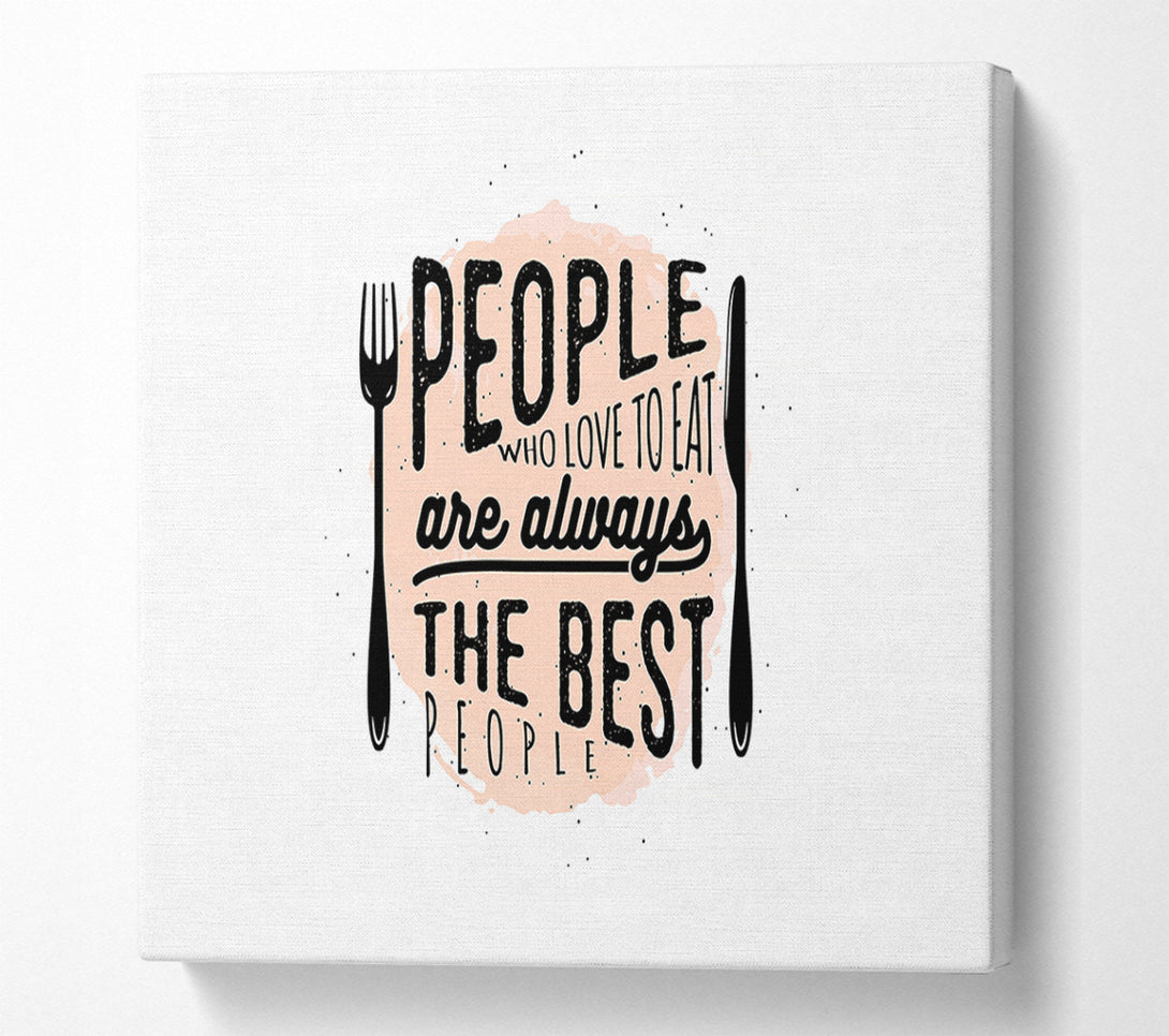  A Canvas Print of People Who Love To Eat 2 Canvas Art