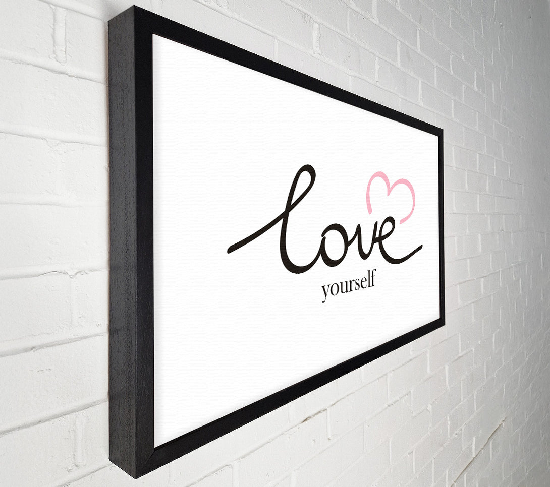  A Canvas Print of Love Yourself Canvas Art