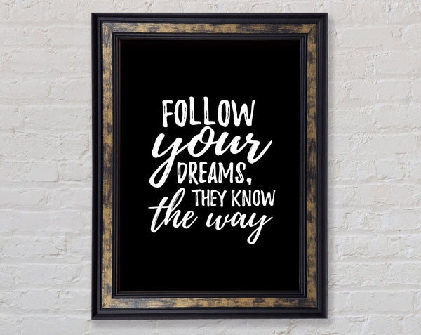 Follow Your Dreams 2 Framed Print