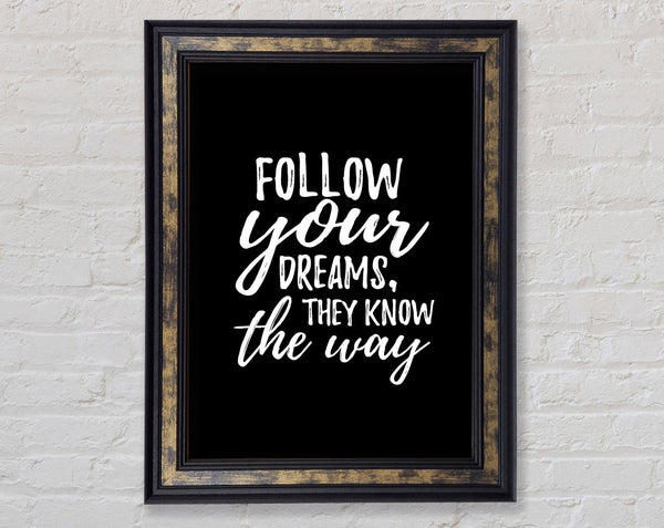 Follow Your Dreams 2 Framed Print