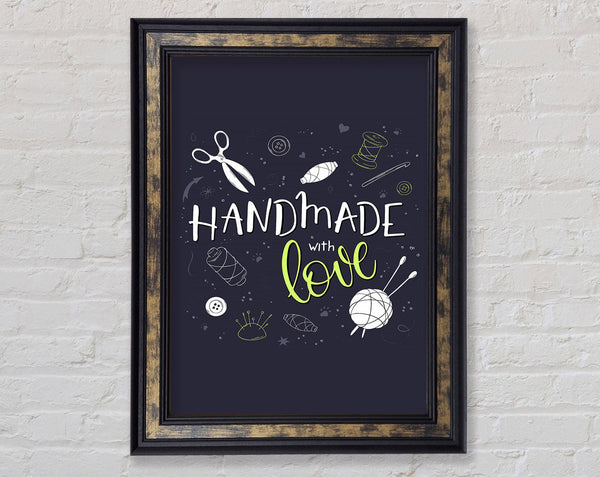 Handmade With Love Framed Print