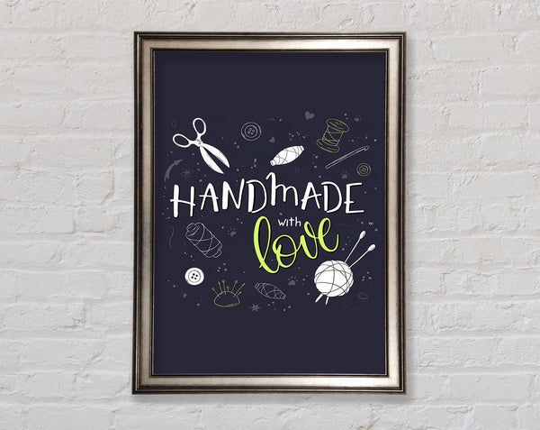 Handmade With Love Framed Print