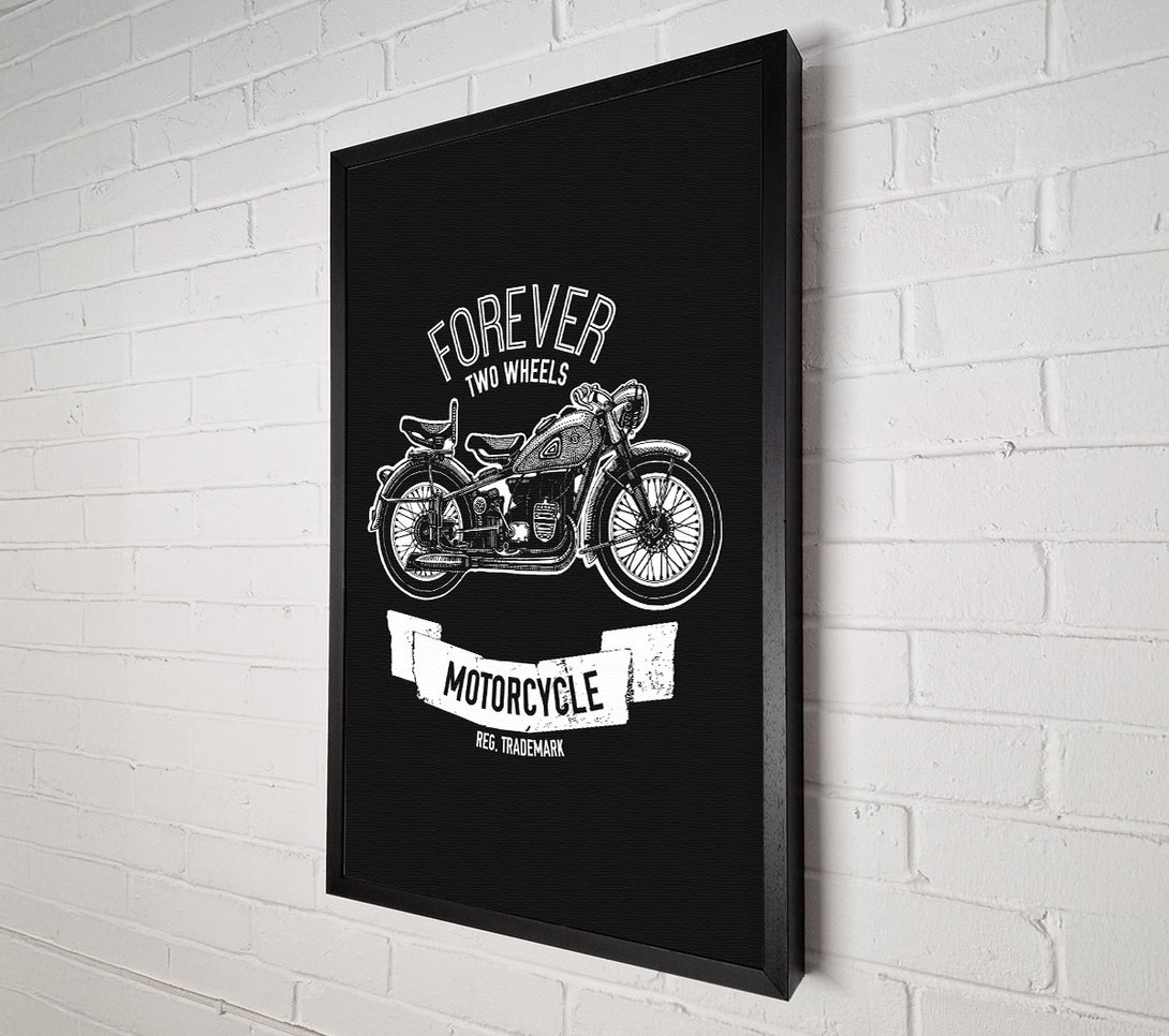 A Canvas Print of Forever Two Wheels Canvas Wall Art