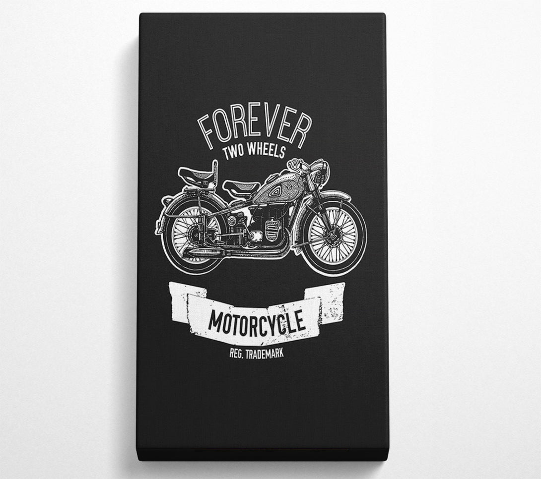  A Canvas Print of Forever Two Wheels Canvas Wall Art
