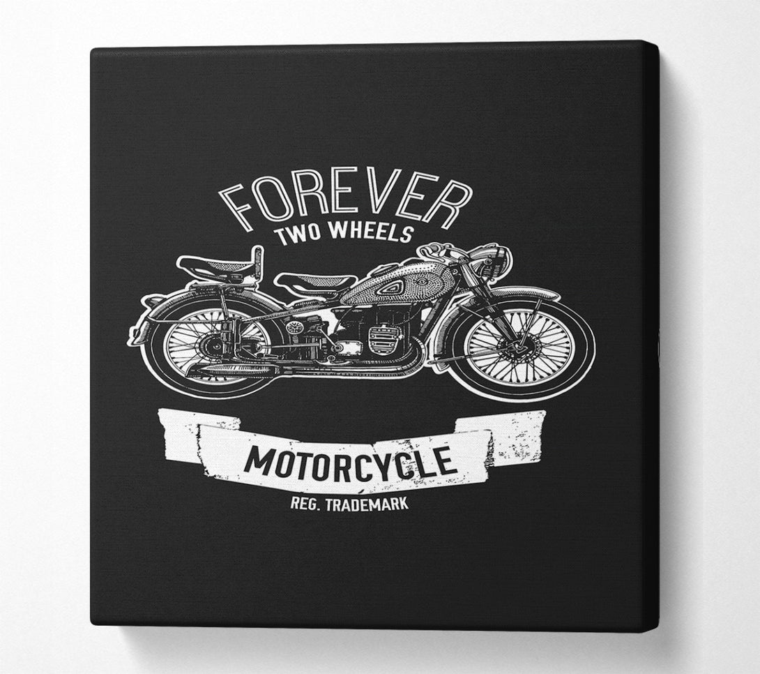 A Canvas Print of Forever Two Wheels Canvas Wall Art