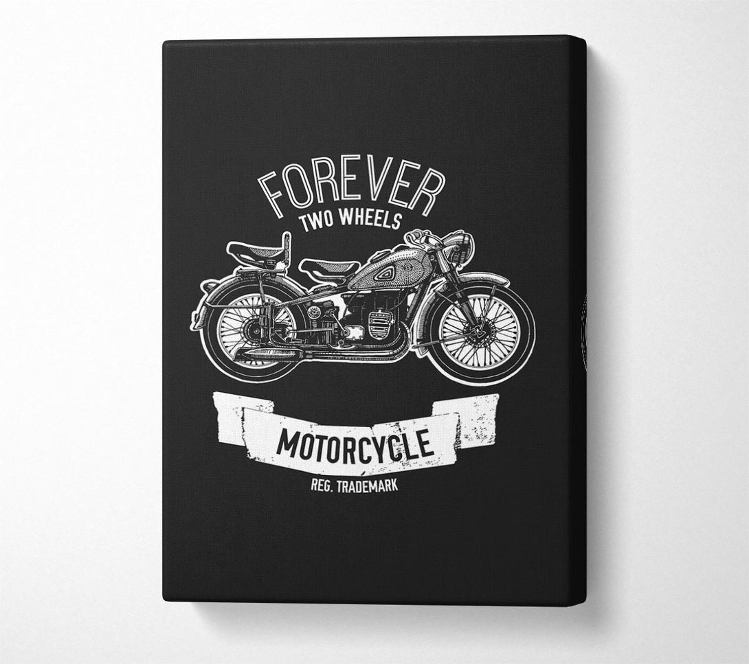  A Canvas Print of Forever Two Wheels Canvas Wall Art
