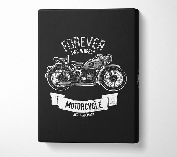  A Canvas Print of Forever Two Wheels Canvas Wall Art