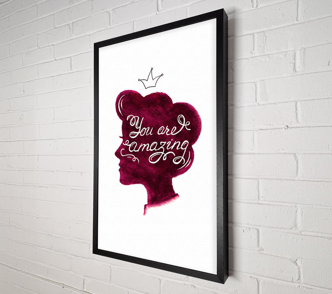  A Canvas Print of You Are Amazing 2 Canvas Art