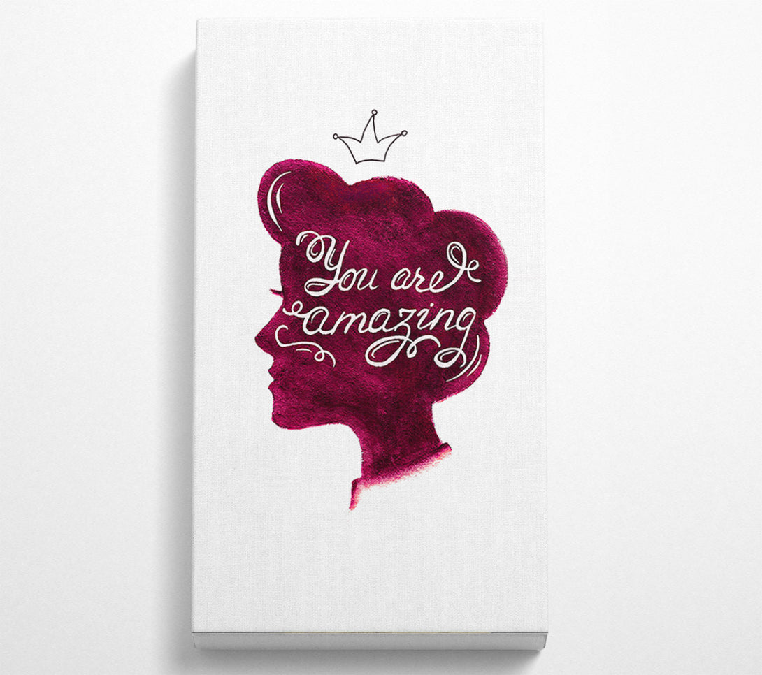  A Canvas Print of You Are Amazing 2 Canvas Art