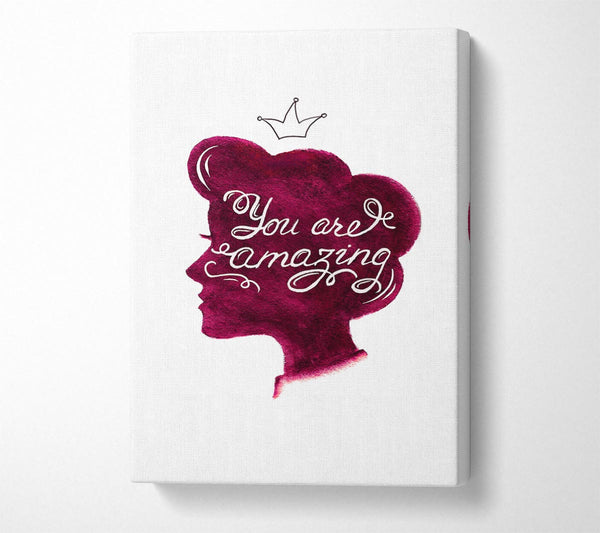  A Canvas Print of You Are Amazing 2 Canvas Art