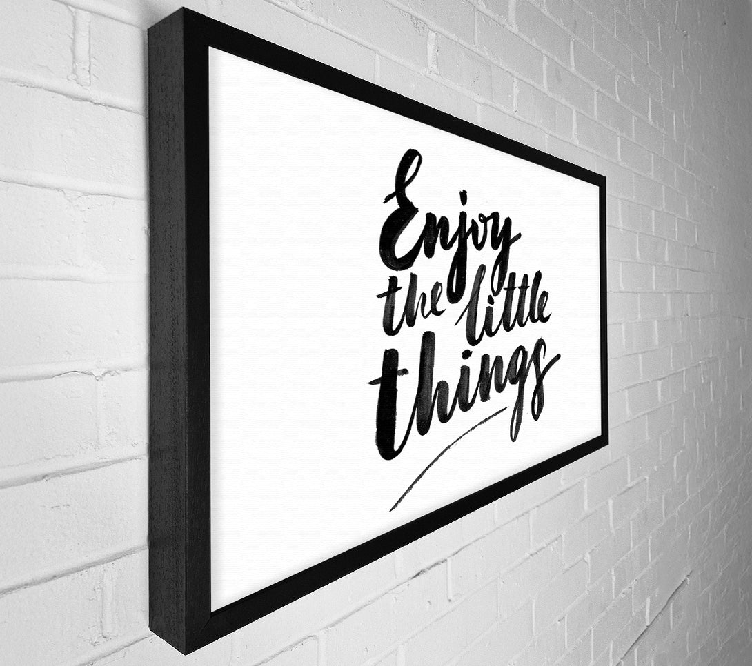  A Canvas Print of Enjoy The Little Things 4 Canvas Wall Art