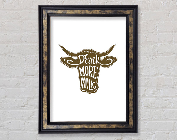 Drink More Milk Framed Print