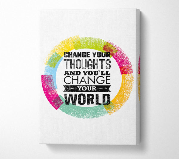  A Canvas Print of Change Your Thoughts 2 Canvas Wall Art