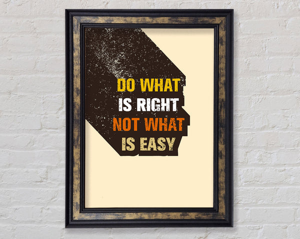Do What Is Right Framed Print