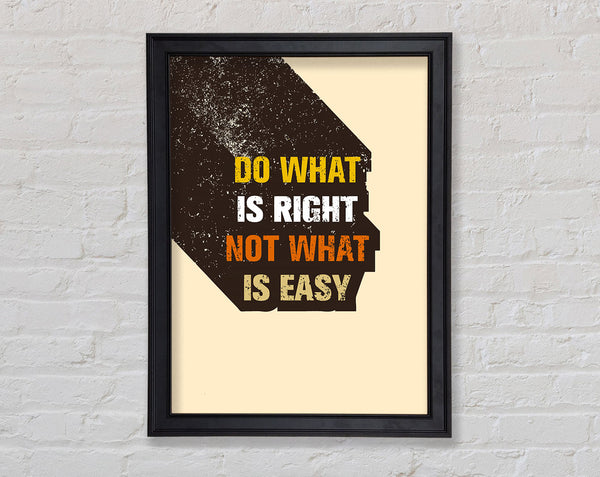 Do What Is Right Framed Print