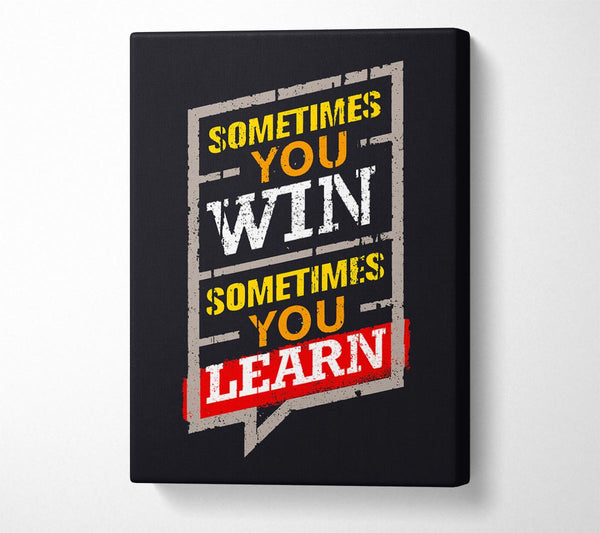  A Canvas Print of Sometimes You Win 2 Canvas Art