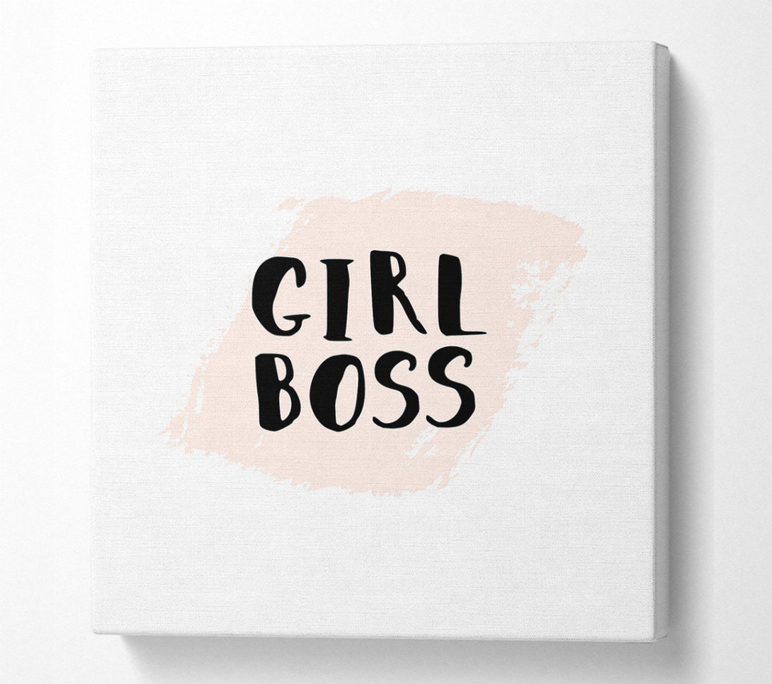  A Canvas Print of Girl Boss Canvas Wall Art