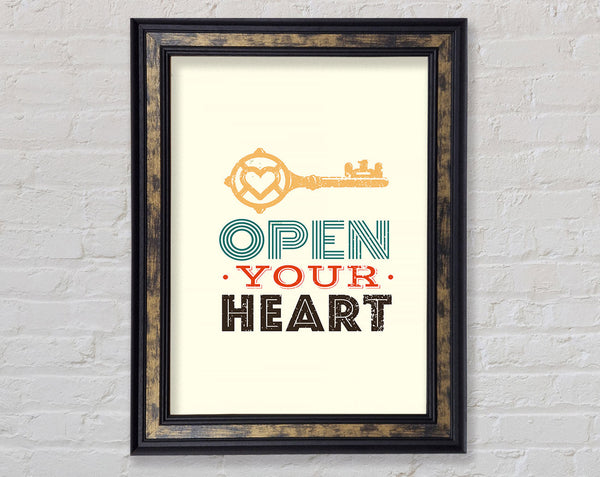 Open Your Heart Framed Print