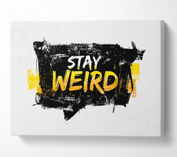  A Canvas Print of Stay Weird Canvas Art