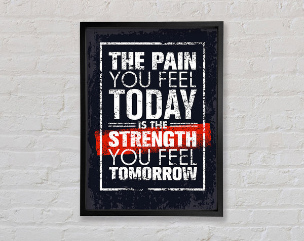 The Pain You Feel Today 2 Framed Print