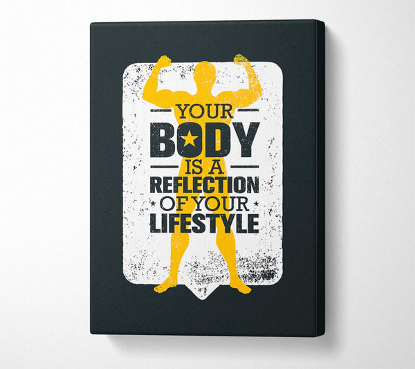  A Canvas Print of Your Body Is A Reflection Canvas Print