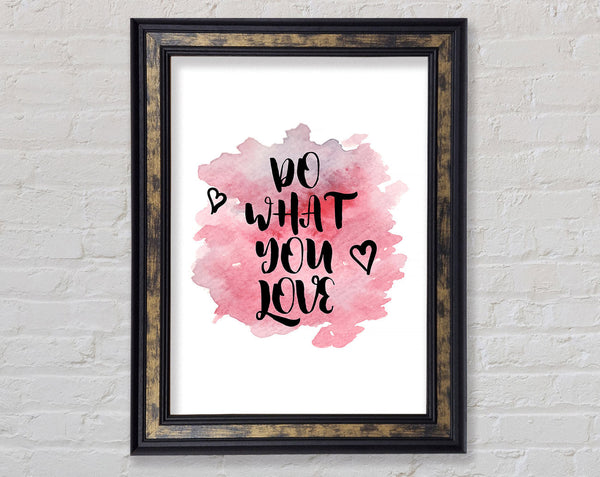 Do What You Love 3 Framed Print