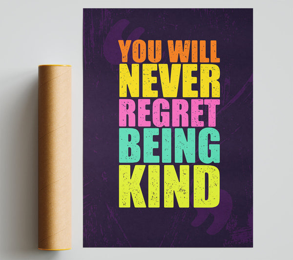 You Will Never Regret Poster