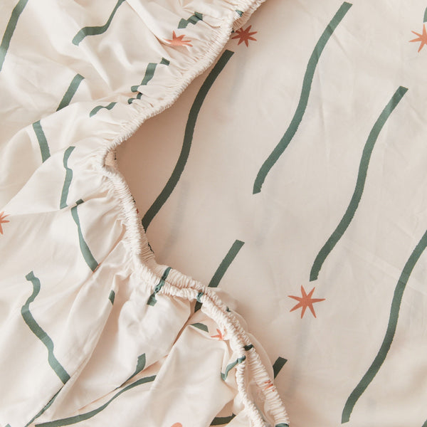 Night Sky Organic Cotton Fitted Sheet