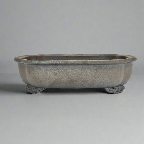 23cm Premium Unglazed Bonsai Pot | Rectangle | 23cm x 18cm x 7cm | Brown