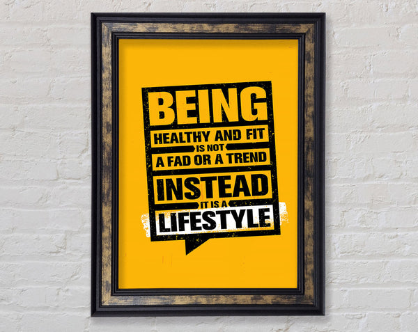 Being Healthy And Fit Framed Print