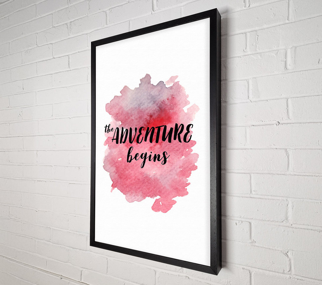  A Canvas Print of The Adventure Begins Canvas Art