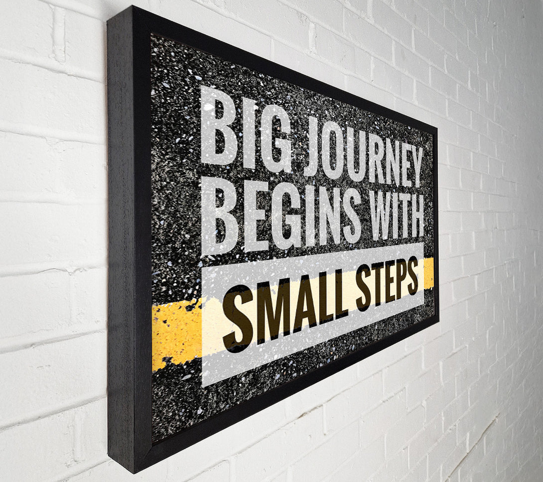  A Canvas Print of Big Journey Begins With Canvas Art