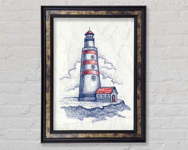 Lighthouse Watch Framed Print