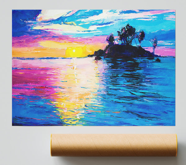 Perfect Yellow Sunset Print