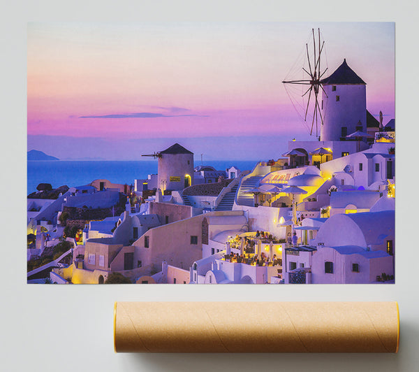Greek Island Blues Print